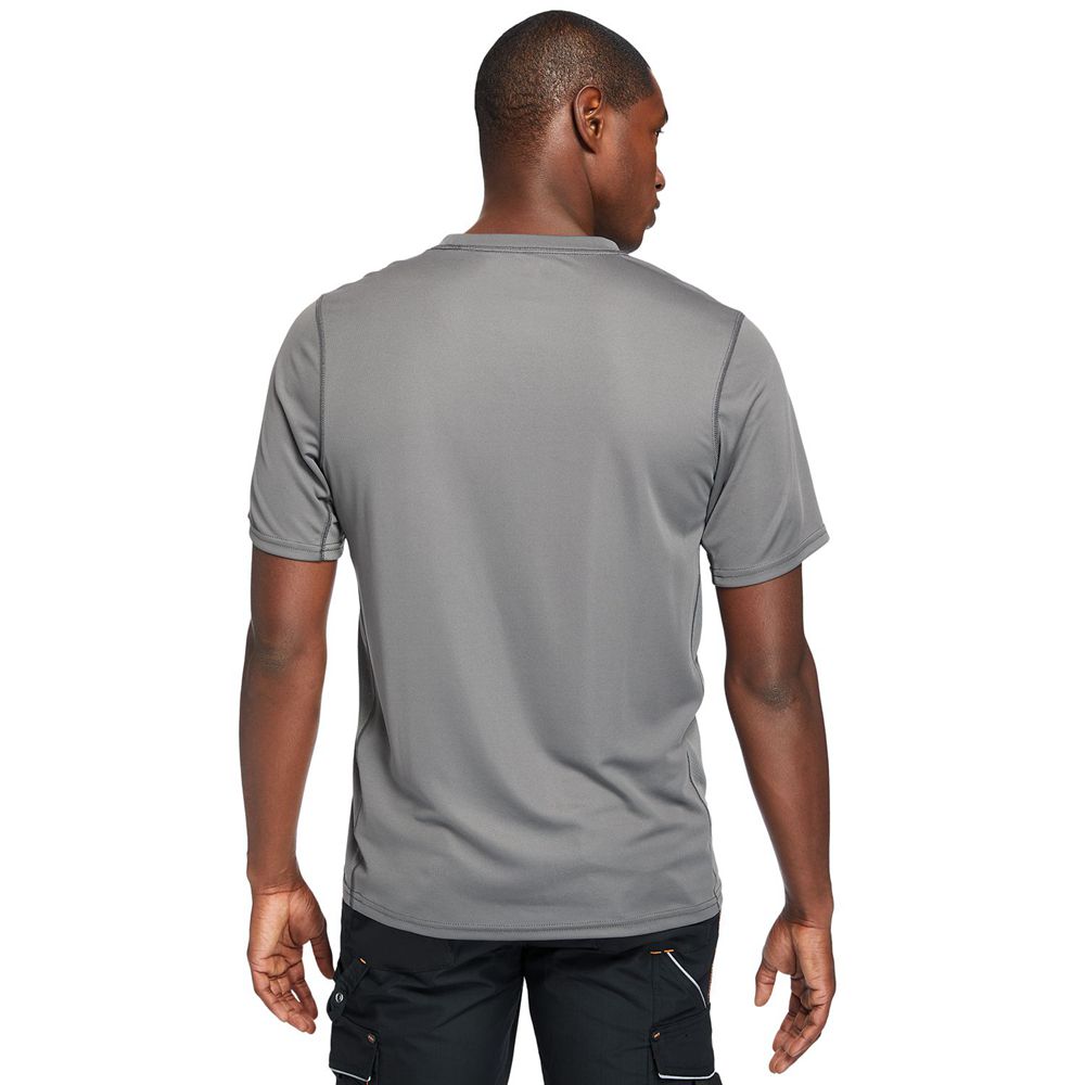 Timberland Mens T-Shirts PRO® Wicking Good Short-Sleeve - Grey - India HB6408593